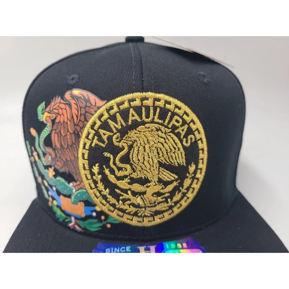 Tamaulipas Mexico Eagle Wynn Headwear‎ Snapback Hat Cap Cotton Men Women Black